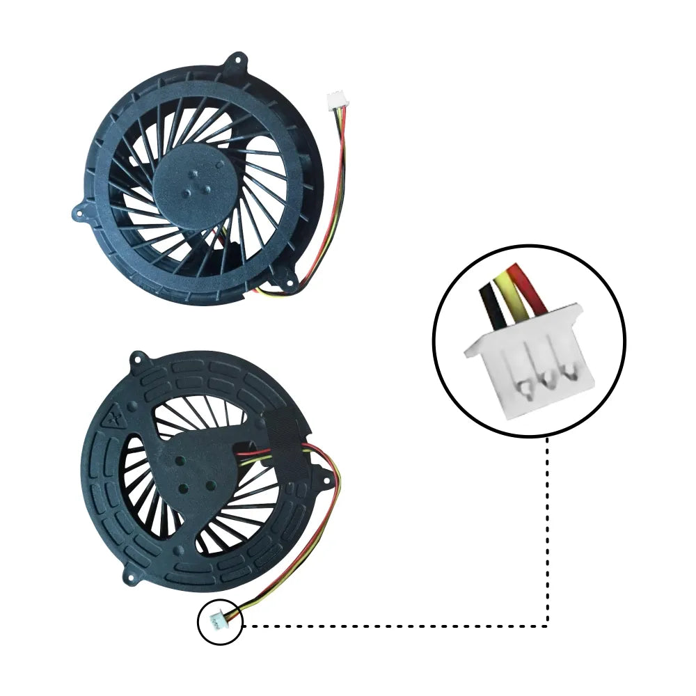 LappyPower Laptop CPU Cooling Fan for HP Pavilion DV2000 DV2100 V3000 Series (3 Pin)